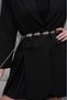Silver/Star Buckle Chain Belt Women's Belt Dress Belt Shirt Belt Coat - 4
