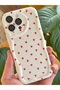 Case for iPhone 12 Pro Max Wave Edge Red Heart Pattern Silicone Cover with Camera Protection - 3