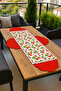 5 Piece Garden and Balcony Concept Embroidered American Service Plate and Runner