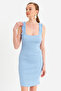 Women's Blue Shoulder Strap Camisole Mini Dress Uro203 - 6