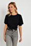 Women's Wrap Blouse Black AYD285 - 6