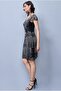 Holland Fringe Flapper Dress in Black - 2