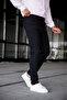 Men's Quality Stretchy Lycra Ankle Length Relaxed Fit Slim Fit Fabric Pants - 6