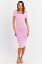 Women's Pink Camisole Midi Dress Alb200 - 7
