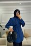 Women's Cape Belt Detailed Judge Collar Hijab Shirt - 3
