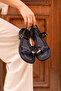 Despina Women's Black Gold Buckle Soft Sole Comfortable Daily Sandals - 3