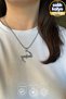Stainless Steel Medallion Evanescence Silver Color Glossy Non-Tarnish Steel Pendant Unisex Necklace - 2