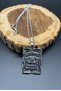 Retro Whiskey Steel Locket Unisex Pendant with Auger Chain Stainless Whiskey Steel Men's Necklace - 4