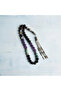 Certified Natural Obsidian, Chrysocolla, Amethyst and Eye Agate Stone 8 mm Virgo Sign Rosary - 3