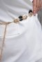 Oval Gold Buckle Chain Belt Women Belt Dress Belt Shirt Belt Coat Waist Belt Body Belt - 5