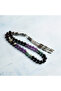 Certified Natural Obsidian, Chrysocolla, Amethyst and Eye Agate Stone 8 mm Virgo Sign Rosary - 2
