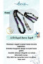 Certified Natural Obsidian, Chrysocolla, Amethyst and Eye Agate Stone 8 mm Virgo Sign Rosary