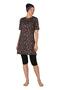Semi Covered Large Size Short Sleeve Hijab Swimsuit - 3454 - 3