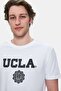 Gayley White Crew Neck Printed 100% Cotton Standard Fit Men's Tshirt - 2