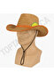 Unisex Straw Fedora Cowboy Hat – Wide Brim, Natural Straw, Adjustable Size Protects from the Sun - 6