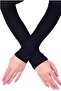 Practical Hijab Sleeve Combed Cotton Prayer Sleeve Plain Black - 3