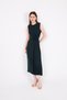 Emerald Floral Detailed Pleated Midi Evening Dress 251671 - 3