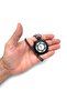 Vintage Retro Roman Numeral Embroidered Pocket Watch Black - 6