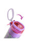 6&4 Convertible Bento Lunch Box w/ Water Bottle, Steel Spoon Set & Name Sticker-Butterfly Purple - 6
