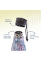 Steel Water Bottle w/ Lunch Bag, 760ml Floral - 4