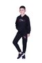 Hooded Kangaroo Pocket Dare to Try Text Printed Boy's Tracksuit Set