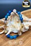 Sky and Sun – Citrine Blue Agate Hematite Natural Stone Women's Bracelet