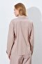 Women's Mink Waist Button Detailed Shirt - 7