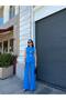 Women's Dark Blue Gold Buttoned Vest Pants Suit
