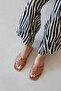 Luz Women's Daily Leather Slippers Brown