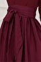 Mia Balloon Dress-Burgundy - 4