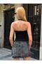 Halter Neck Open Back Basic Crop Blouse - 2