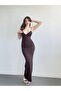 Long Dress with Strap and Ribbon Detail on the Front - 2