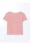 Lcw Kids Crew Neck Striped Girl's T-Shirt (S5) - 2