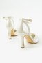 Covella Women's Mesh Heeled Shoes White - 4