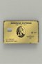 American Express Gold Credit Card Sticker Plated
