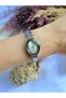 Vintage Adjustable Cord Silver Inside White Women Wrist Watch