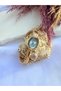 Vintage Adjustable Cord Gold Inside Blue Women Wrist Watch - 4