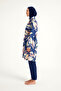 Hijab Swimsuit – Navy Blue |   4 Pieces, Adjustable Waist, Water Repellent R2508 - 6