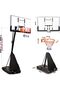 Pro Basketball Hoop EM-1874, Adjustable 8–10 FT with 50" Acrylic Backboard, Indoor/Outdoor - 3