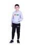 2-Piece Boy's Printed Kangaroo Pocket Hooded Track Suit Set - 4