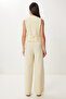 Linen Vest Pants Suit Yellow Lrv0106 - 8