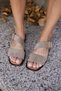 Poster Women's Mink Sand Suet Sandals - 5