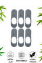 Bamboo Ballerina Silicone Non-Slip Seamless Unisex 6-Piece Socks