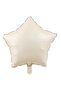 3 Pieces Star Foil Balloon Cream 18 Inc - 2