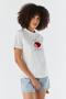 Strawberry Embroidered T-Shirt Ecru - 2
