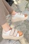 Rms-02 Velcro Tan Women's Sports Shoes - 2