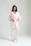 Powder Linen Morning Gown Special Design 100% Cotton Summer Maternity Maternity Morning Gown Pajama Set Set