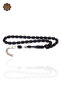 Dark Parliament Blue Capsule Cut Silver Tassel Fire Amber Prayer Beads 201024366