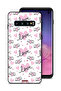 غطاء حماية لهاتف Samsung Galaxy S10 بنمط فني للحب والقلب