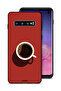 غطاء حماية لهاتف Samsung Galaxy S10 بتصميم فن فنجان القهوة